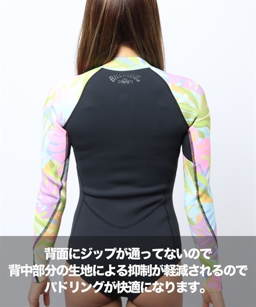 BILLABONG ビラボン SALYT DAYZ 2mm BD013-884 ロングスリーブ スプリング レディース ウェットスーツ KK E1(BKGR-M)