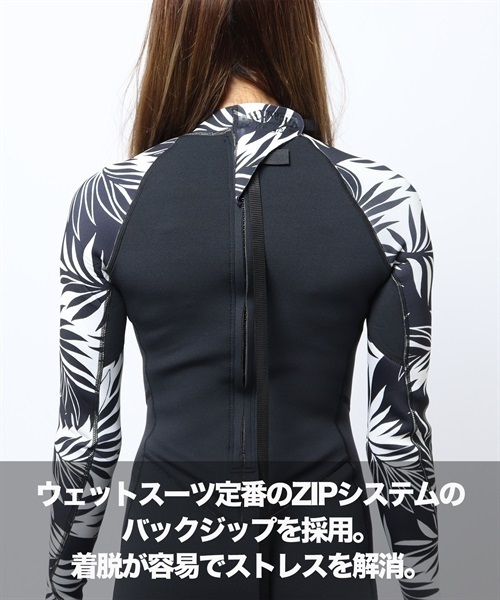 BILLABONG ビラボン FEVER 2mm BD013-885 ロングスリーブ スプリング レディース ウェットスーツ KK E1(BKWT-M)