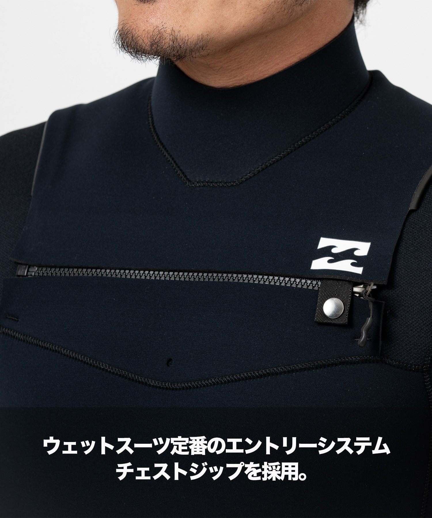 BILLABONG ビラボン NCZ WITH ITADAKI 2X2mm スプリング BE018-155 メンズ ウェットスーツ ムラサキスポーツ(BLK-M)