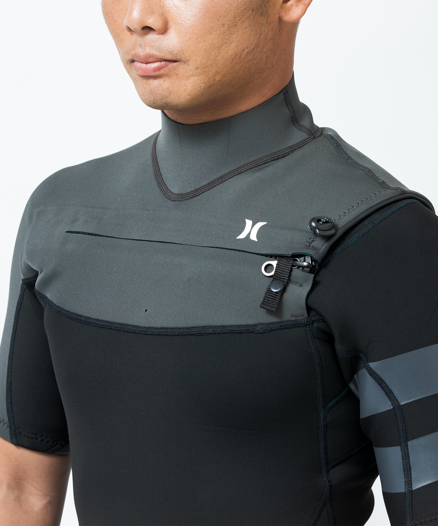 Hurley ハーレー CZ ADVANTAGE+ 2X2mm MZSPAD24 メンズ ウェットスーツ スプリング ムラサキスポーツ(BLK-M)