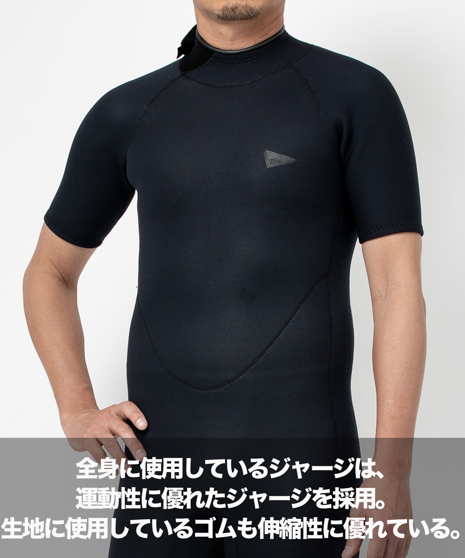 THREE WEATHER スリーウェザー SSP BZ NKK JERSEY 2X2mm バックジップ メンズ ウェットスーツ スプリング ムラサキスポーツ(BLK-M)