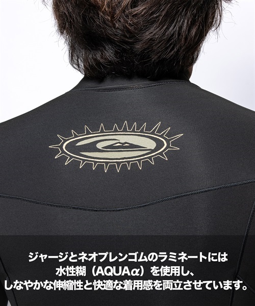 QUIKSILVER クイックシルバー NZ EDAY SS MW 1.5mm QWT231711 メンズ ウェットスーツ ロングスリーブジャケット ムラサキスポーツ KK D13(BK-M)