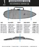 CREATURES OF LEISURE クリエーチャー ICON LITE SHORT 6.0 サーフィン ハードケース ショートボード用 ムラサキスポーツ(BLK-6.0)