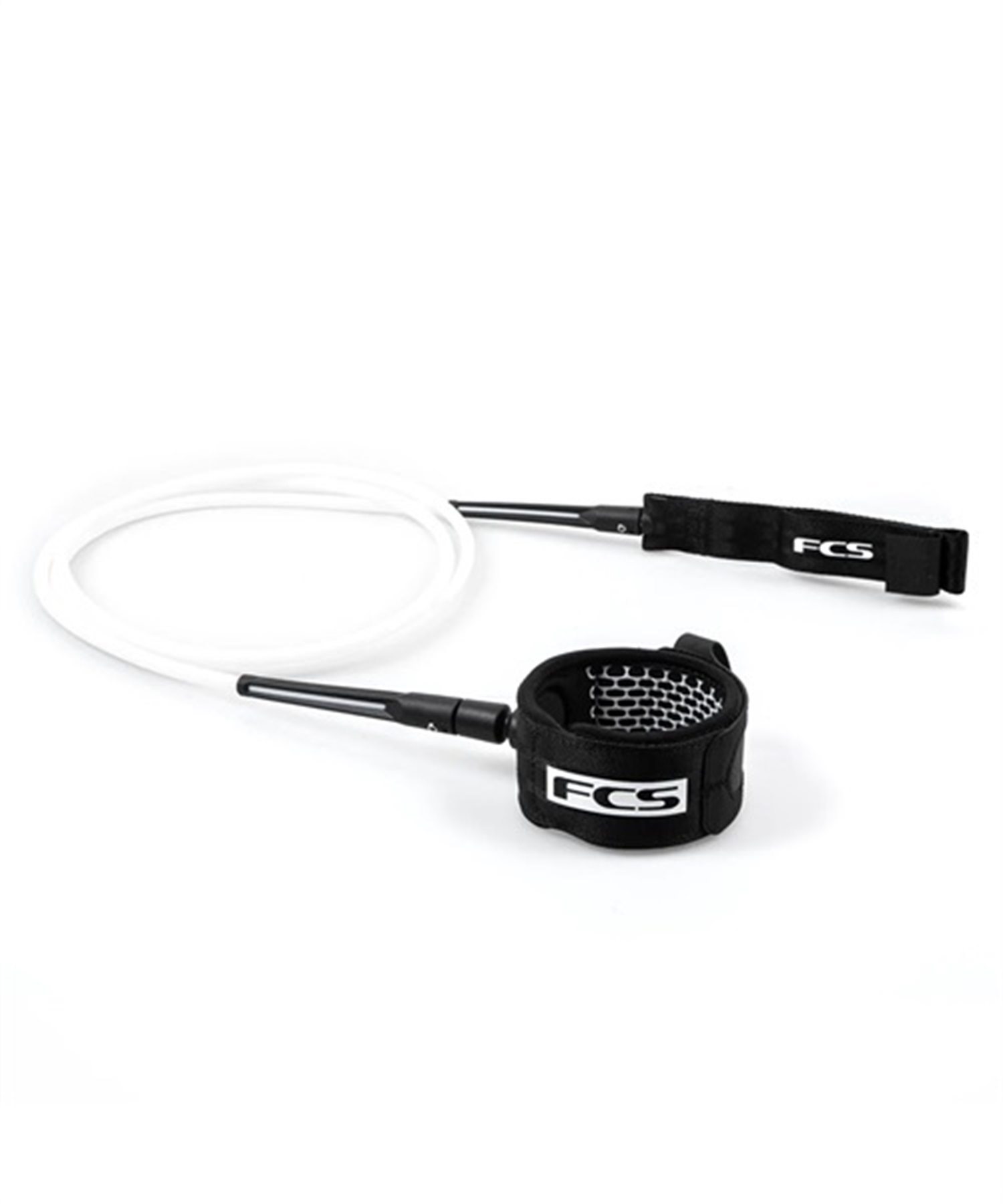 FCS エフシーエス ESSENTIAL LEASH エッセンシャル 8feet ALL ROUND サーフィン リーシュコード KK D18(BK-8.0)