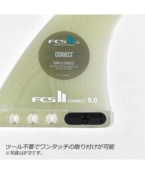 FCS2 エフシーエスツー CONNECT PG LB FIN 8 コネクト FCON-PG02-LB80R サーフィン フィン II C14(CLEAR-8.0)
