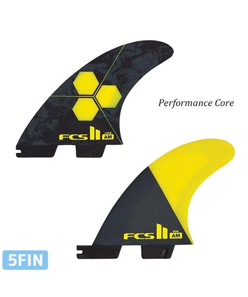 FCS2 エフシーエスツー AL-MERRICK PC COBALT TRI-QUAD SET サーフィン フィン II E15(YEL-L)