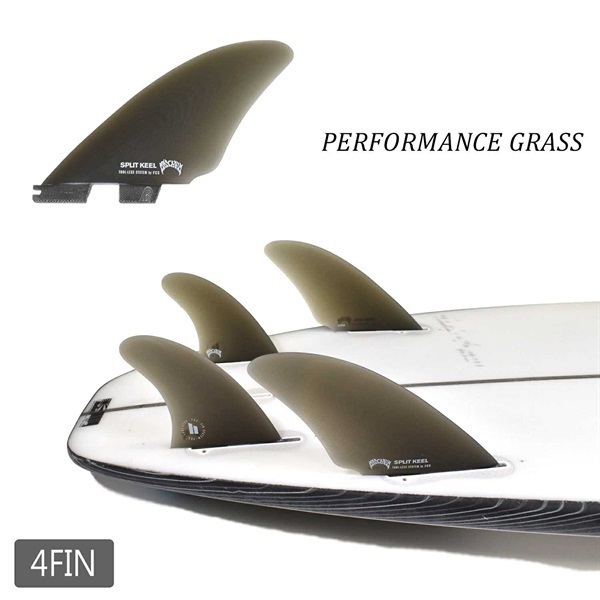 FCS2 エフシーエスツー MB SPLIT KEEL QUAD FIN スプリット キールクワッド FMBK-PG02-MDQSR サーフィン フィン(SMK-ONESIZE)