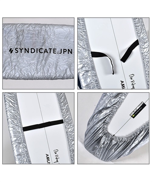 サーフィン デッキカバー SYNDICATE シンジケート DECK COVER LONG ロングボード用 ES-04P1801302 GX D12(SLV-LONG)