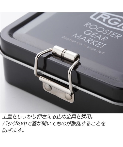 ROOSTER GEAR MARKET ルースターギアマーケット RGM TIN CASE 16001100 フィッシング 小物 釣り 小物入れ HH A12(BLACK-F)