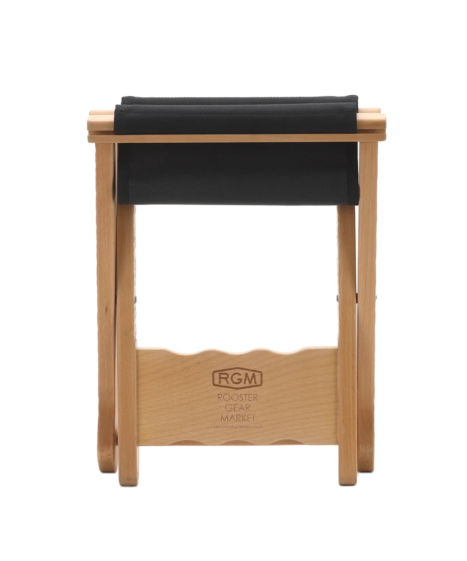 ROOSTER GEAR MARKET ルースターギアマーケット WOOD STOOL 折り畳み 椅子 コンパクト RGM ムラサキスポーツ(KHAKI-ONESIZE)