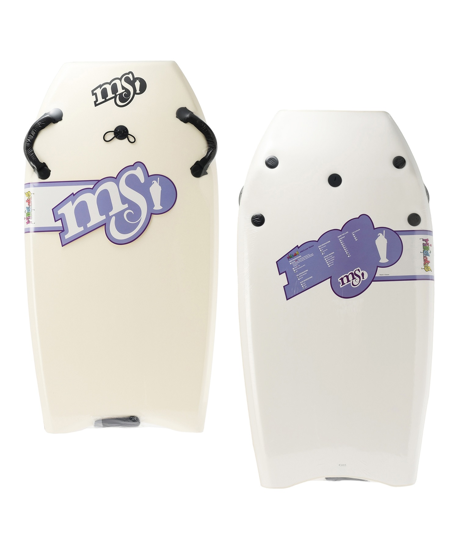 Milkshakes ミルクシェイク BODY BOARD HANDLE HAND ボディーボード 海遊び(WHT-107)