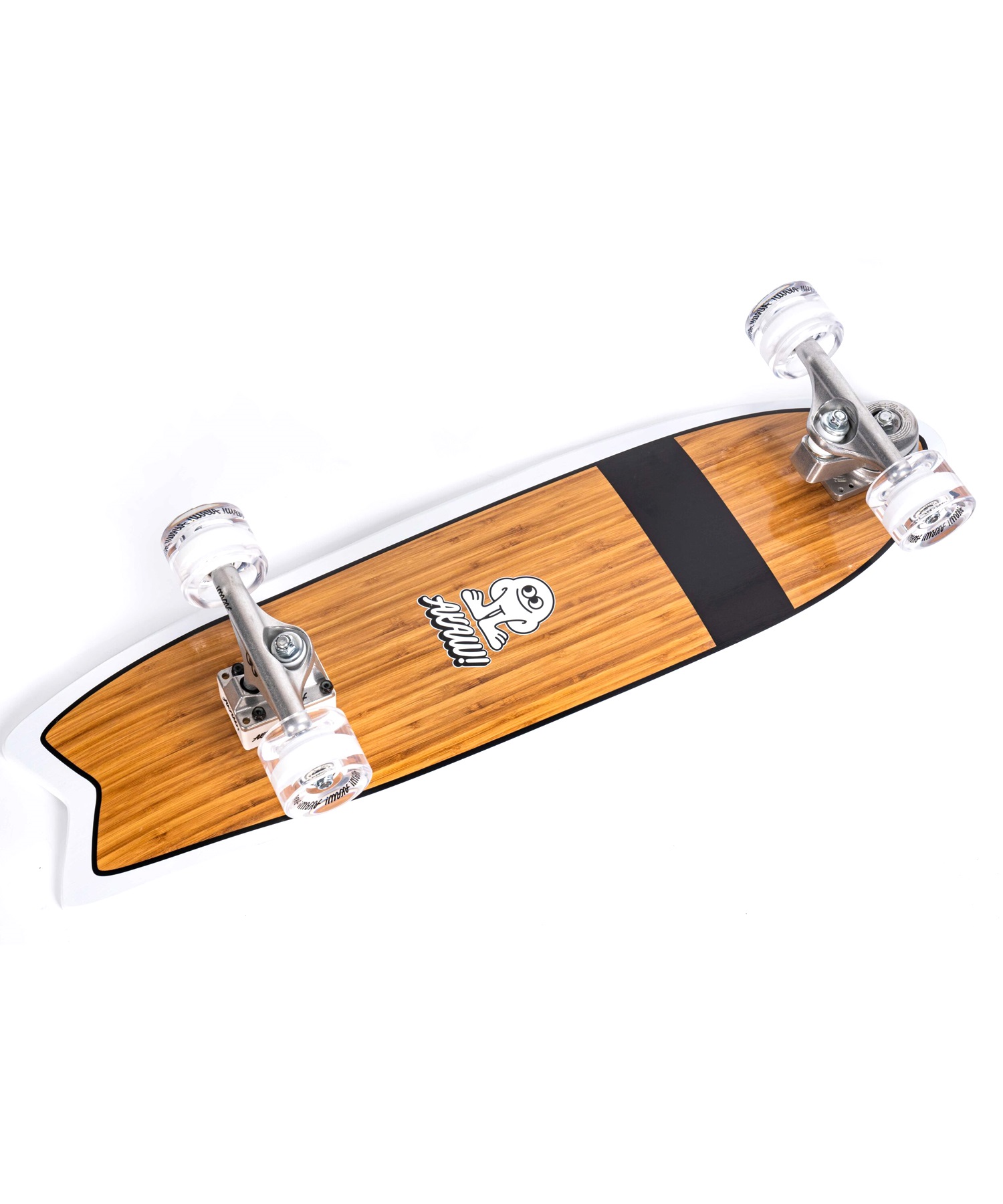 ロング スケートボード ランド スケート LAND SKATE ランスケ AKAW アカウ BARRACUDA 9.625inch KK J5(BRN-ONESIZE)