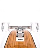AKAW アカウ ロング スケートボード ランド スケート LONG SKATE ロンスケ BARRACUDA 9.625inch J5(BRN-ONESIZE)