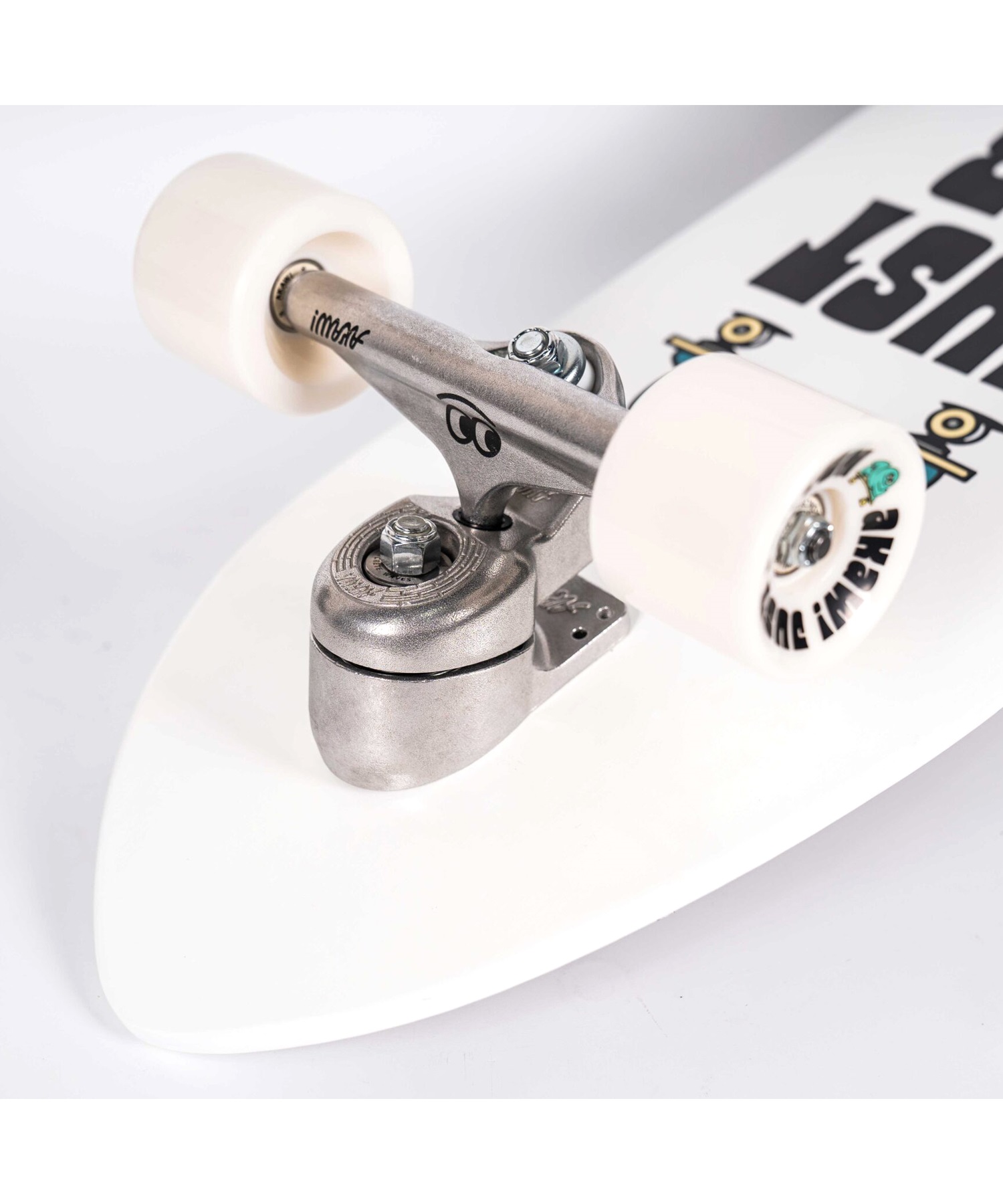 ロング スケートボード ランド スケート LAND SKATE AKAW アカウ BRICKWAVE FOR FUN 9.625inch KK J5(WHT-ONESIZE)