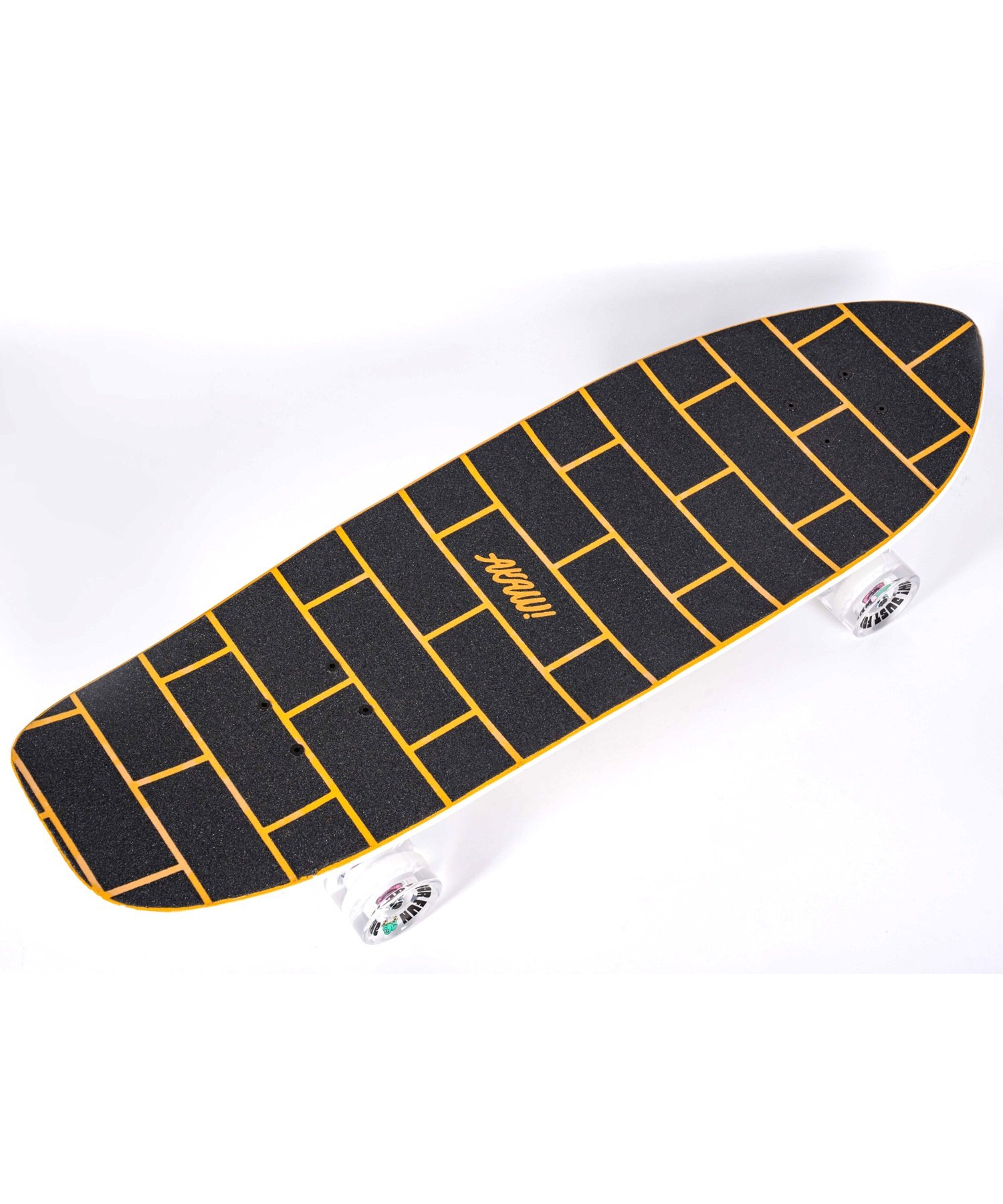 ロング スケートボード ランド スケート LAND SKATE AKAW アカウ BRICKWAVE YELLOW 9.625inch KK J5(YEL-ONESIZE)