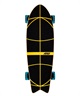 AKAW アカウ ロング スケートボード LAND SKATE CONCRETE BEACH PINK YEL 9.5inch J5(PNK-9.50inch)