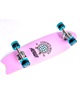 AKAW アカウ ロング スケートボード LAND SKATE CONCRETE BEACH PINK YEL 9.5inch J5(PNK-9.50inch)