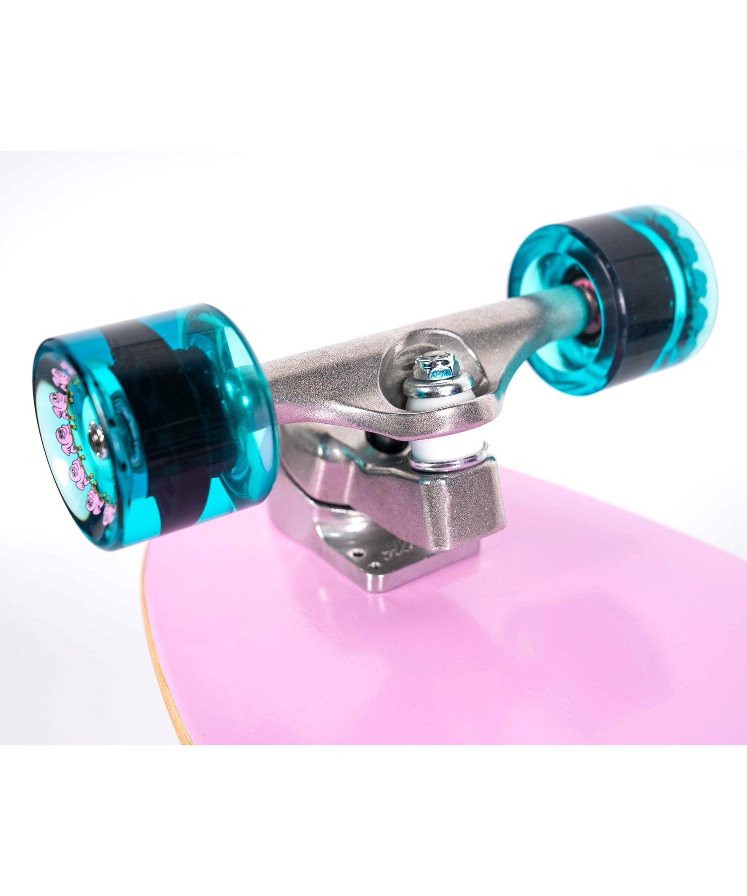 ロング スケートボード LAND SKATE AKAW アカウ CONCRETE BEACH PINK YEL 9.5inch KK J5(PNK-9.50inch)