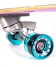 AKAW アカウ ロング スケートボード LAND SKATE CONCRETE BEACH PINK YEL 9.5inch J5(PNK-9.50inch)
