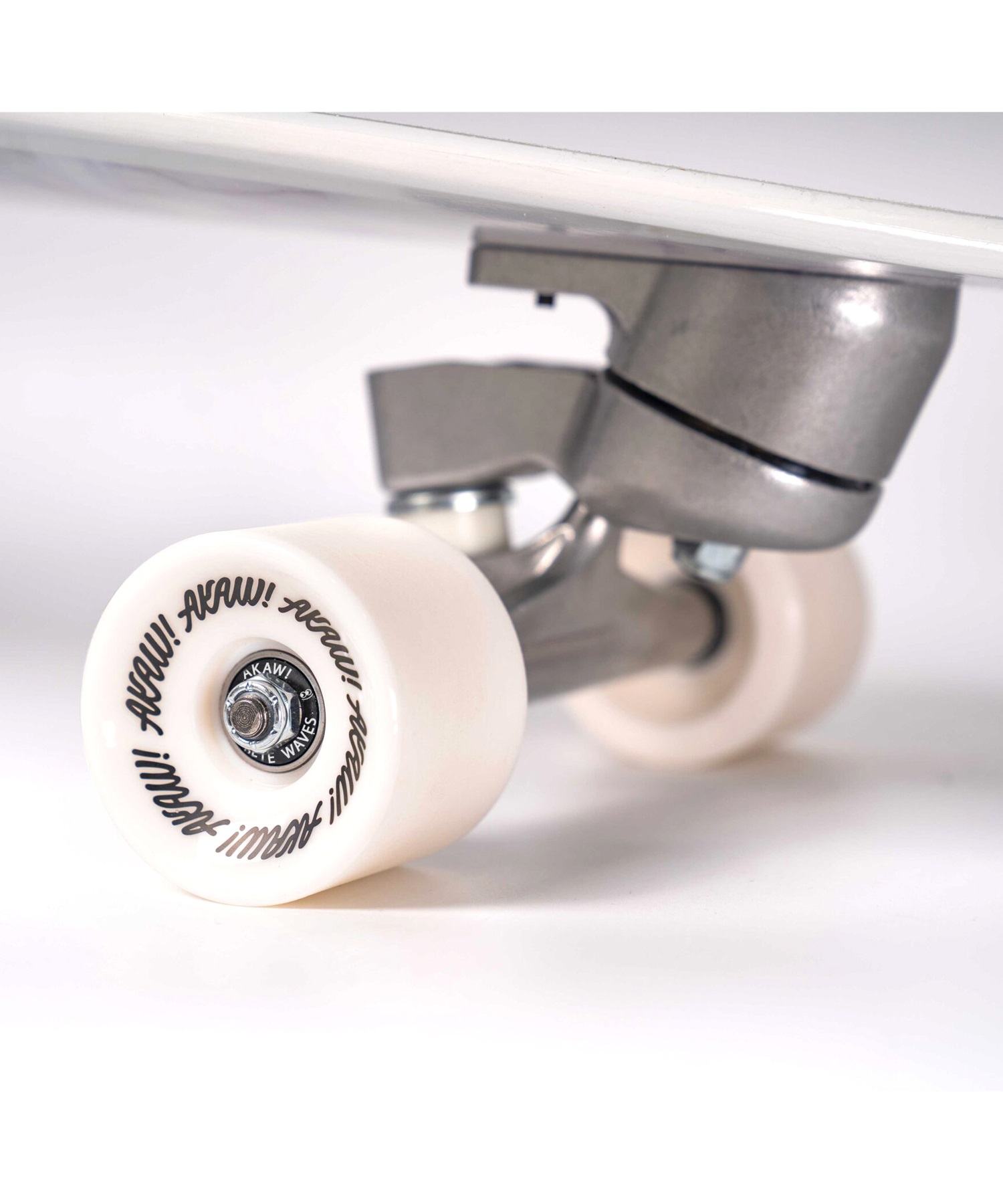 ロング スケートボード ランド スケート LAND SKATE AKAW アカウ MARBLE WAVE WHITE 9.5inch KK J5(WHT-9.50inch)