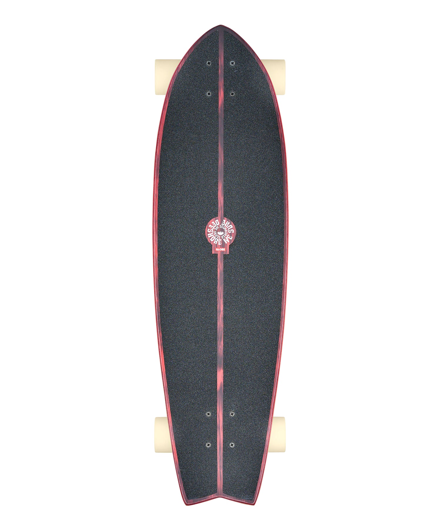 GLOBE グローブ カービング スケートボード 完成品 CHROMANTIC SURF SK LASTIN(RED-95)