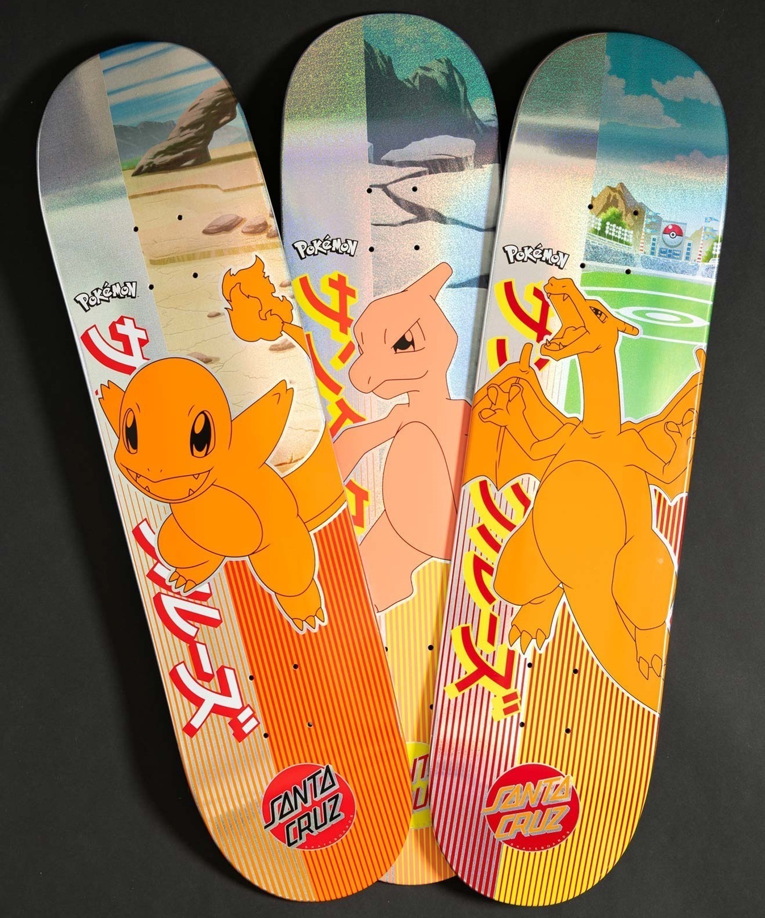 SantaCruz × Pokémon スケートボード デッキ-