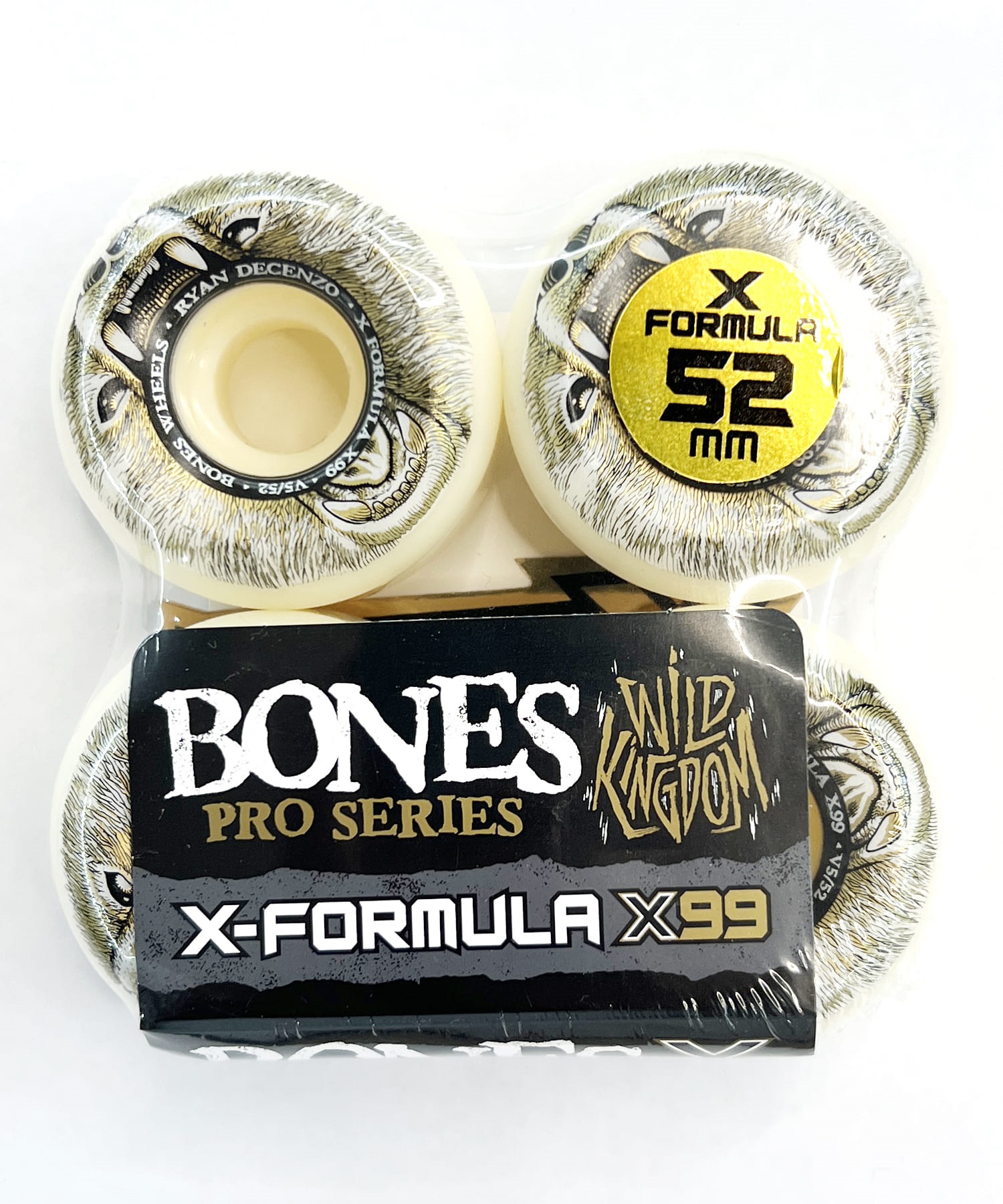 BONES WHEELS ボーンズ ウィール スケートボード ウィール X-FORMULA DECENZO BEARGRILLS 52mm 99A V5(WT-52mm)