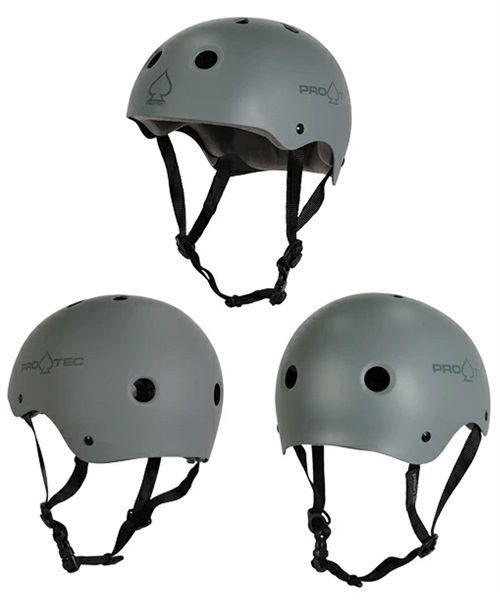 スケートボード ヘルメット PROTEC プロテック CLASSIC SKATE クラシックスケート MATTE GRAY KK E27(GY-XS)