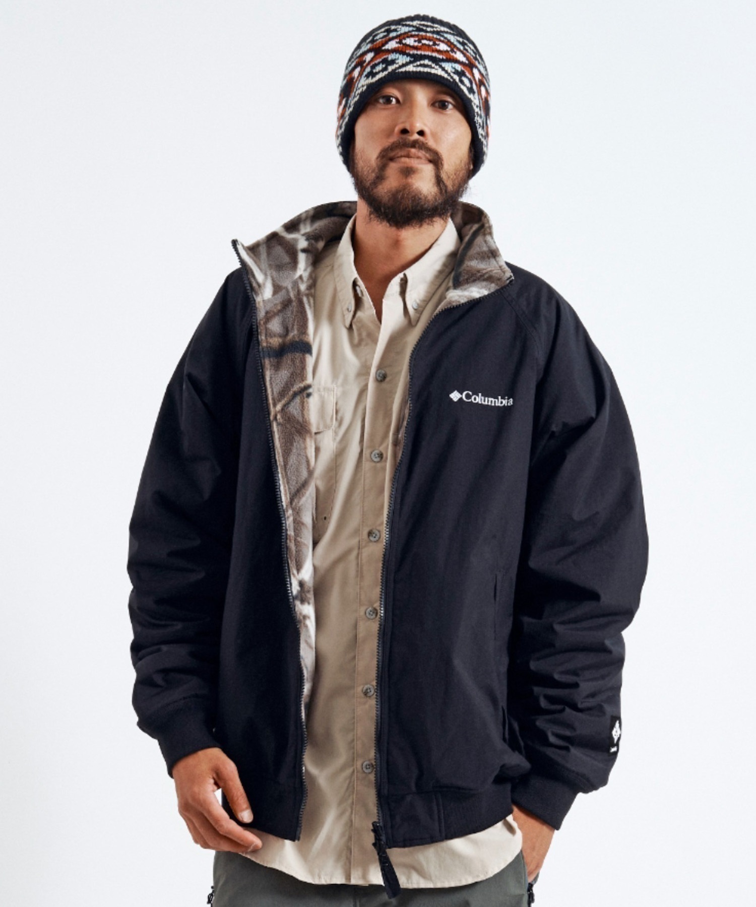 Columbia/コロンビア SUNRISE EDGE JACKET リバーシブル 撥水 ジャケット ナイロン フリース ムラサキスポーツ別注 PM4605(316-M)