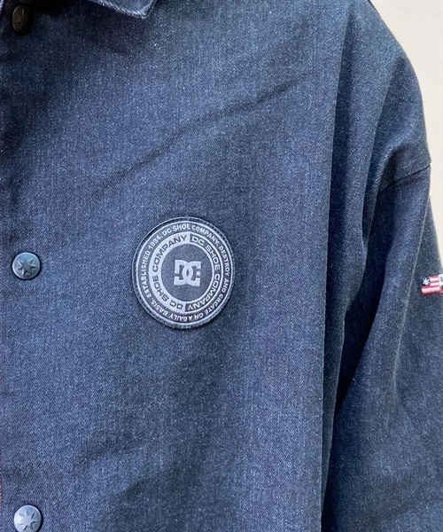 【クーポン対象】DC/ディーシー 23 COACHES JACKET23 コーチズ ジャケット ビックシルエット セットアップ対応 デニムコーチJKT DJK234066(BKD-M)