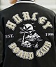 Hurley/ハーレー メンズ ジャケット フェイクレザー バーシティジャケット スタジアムジャケット サガラ刺繍のワッペン MJK2312023(BLK-M)