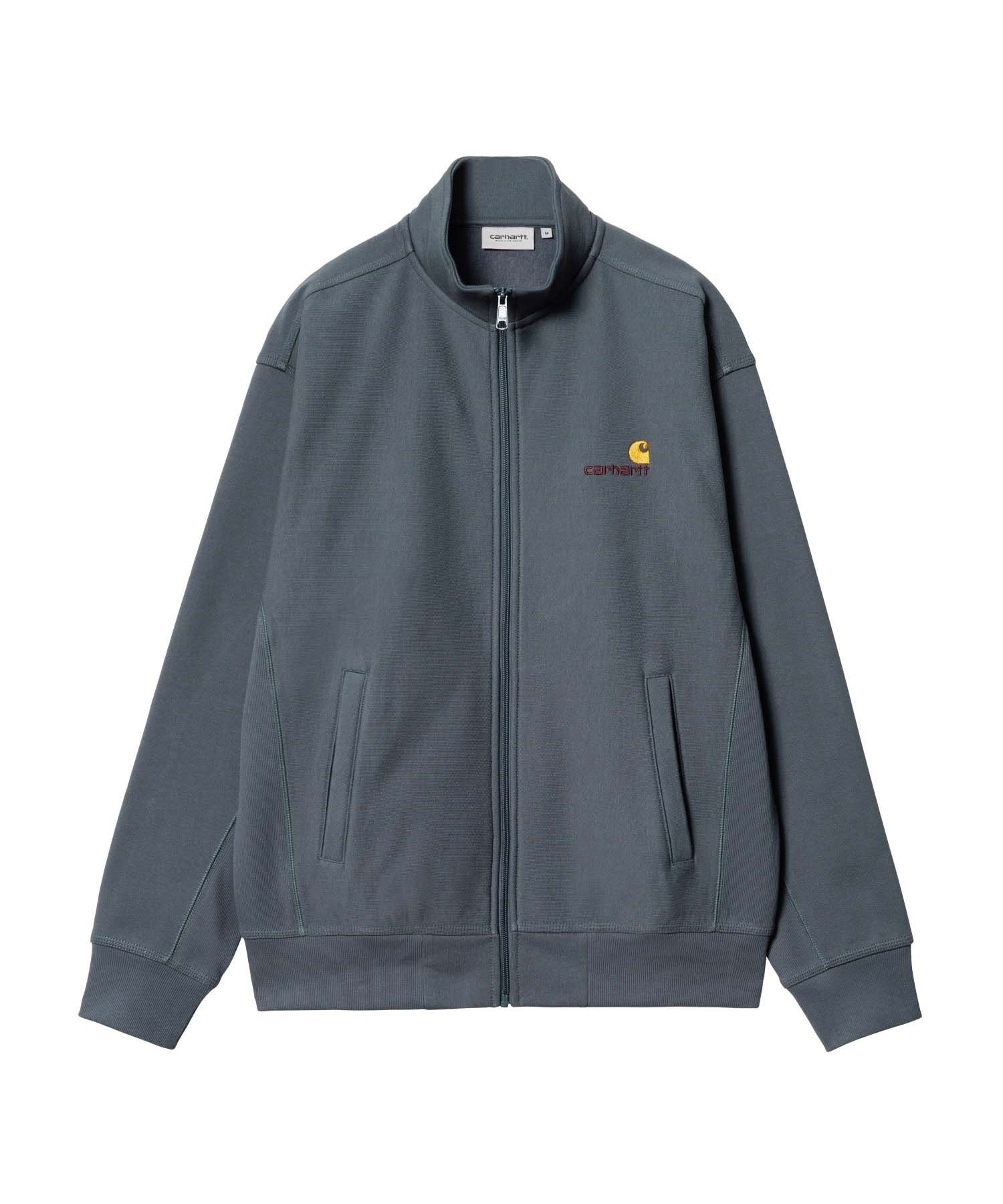 Carhartt WIP/カーハートダブリューアイピー AMERICAN SCRIPT JACKET メンズ スウェット ジャケット ルーズフィット I031686(GREY-S)