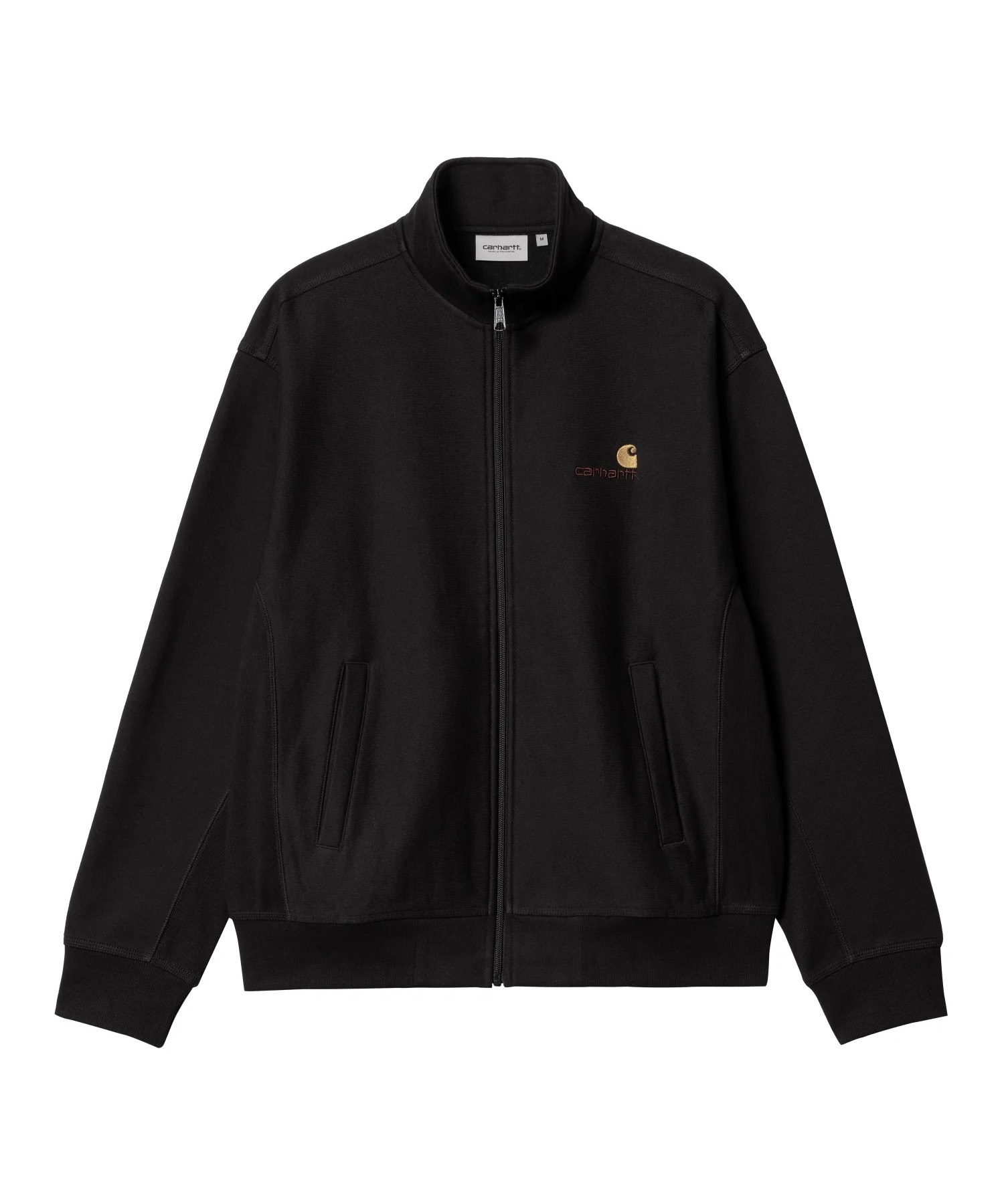 Carhartt WIP/カーハートダブリューアイピー AMERICAN SCRIPTJACKET メンズ スウェット ジャケット ルーズフィット I031686(BLACK-S)