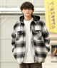 Dickies/ディッキーズ メンズ シャツ ジャケット 裏キルトフードシャツ チェック柄 80232900 ムラサキスポーツ限定(20YE-M)