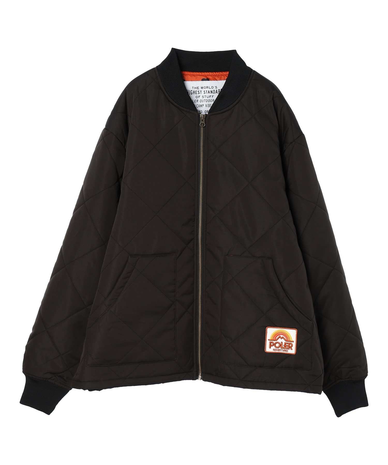 【マトメガイ対象】POLER ポーラー NY/NWDIAMOND QUILTED JKT 233MCV0016 メンズ ジャケット(OLIVE-M)