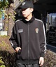 【マトメガイ対象】TOY MACHINE/トイマシーン DESTROY JERSEY TRACK JACKET トラックジャケット ビックシルエット ジップアップ MTMPJK1(BROWN-M)