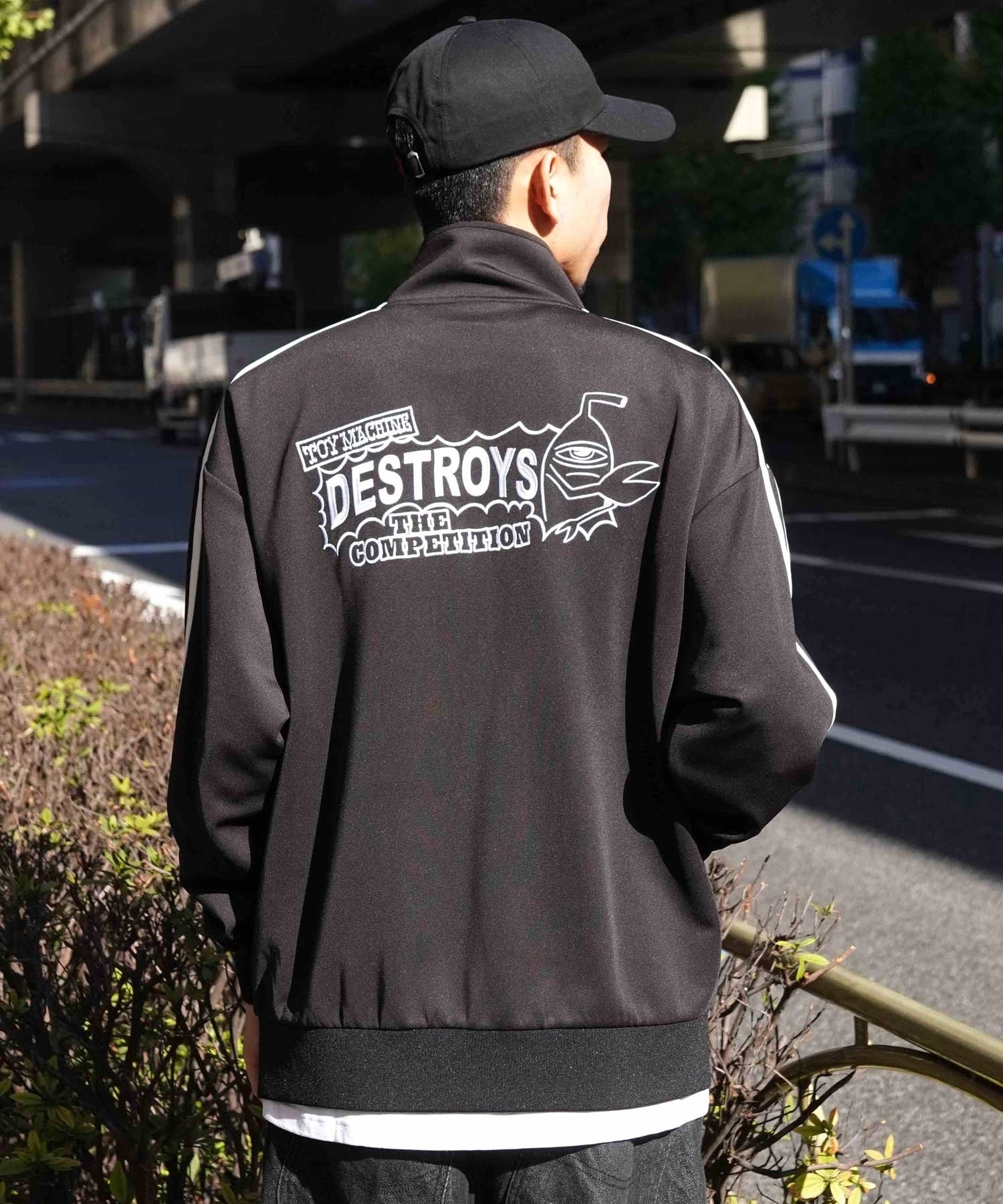 【ムラサキスポーツ限定】TOY MACHINE/トイマシーン DESTROY JERSEY TRACK JACKET トラックジャケット ビックシルエット MTMPJK1(BLACK-M)