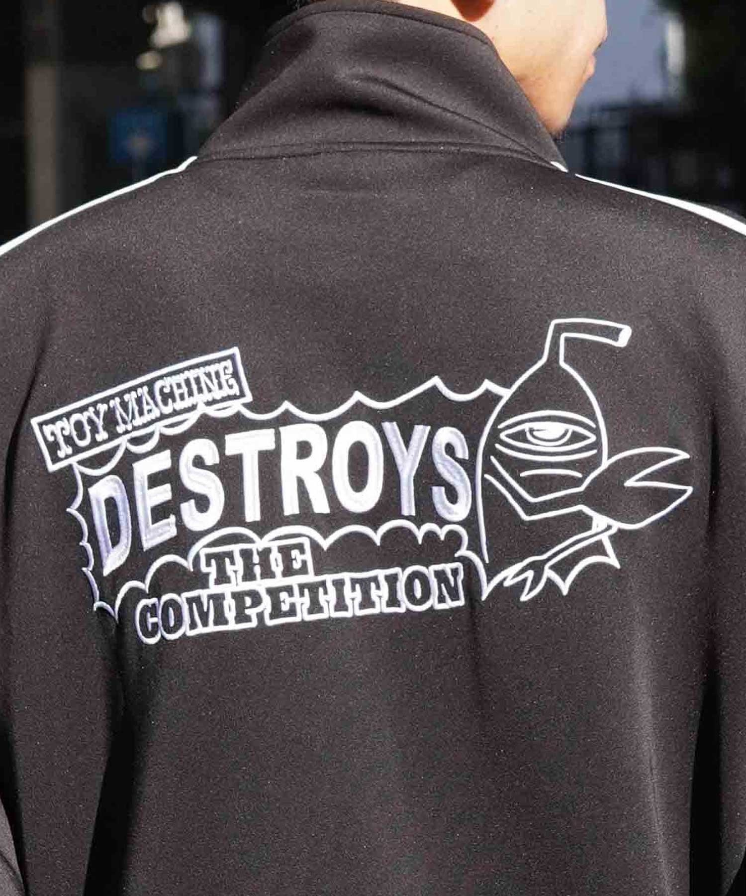 【ムラサキスポーツ限定】TOY MACHINE/トイマシーン DESTROY JERSEY TRACK JACKET トラックジャケット ビックシルエット MTMPJK1(BLACK-M)