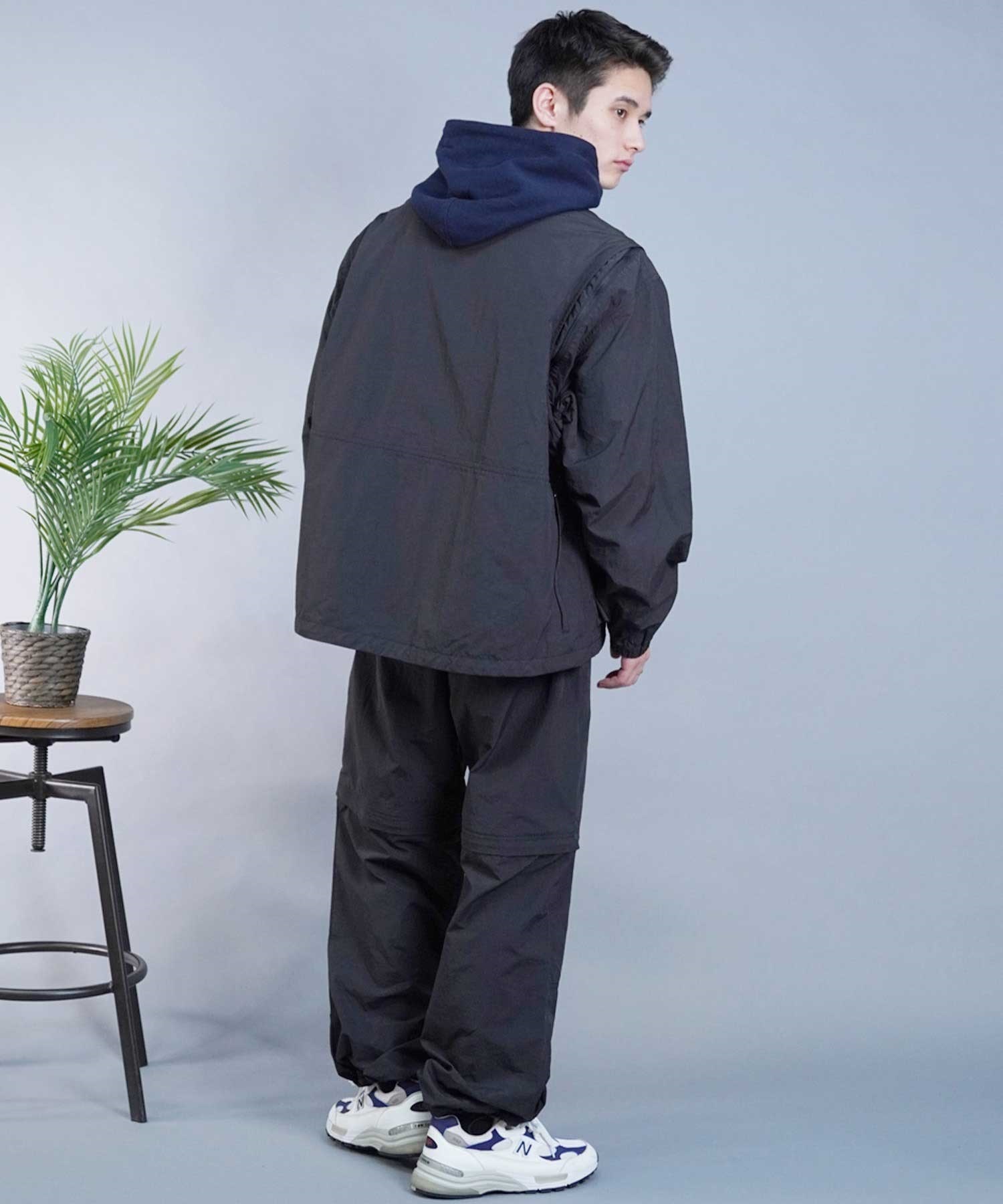 Dickies ディッキーズ 80488700 メンズ トラックジャケット 2WAY ベスト ルーズ シルエット(80BK-M)