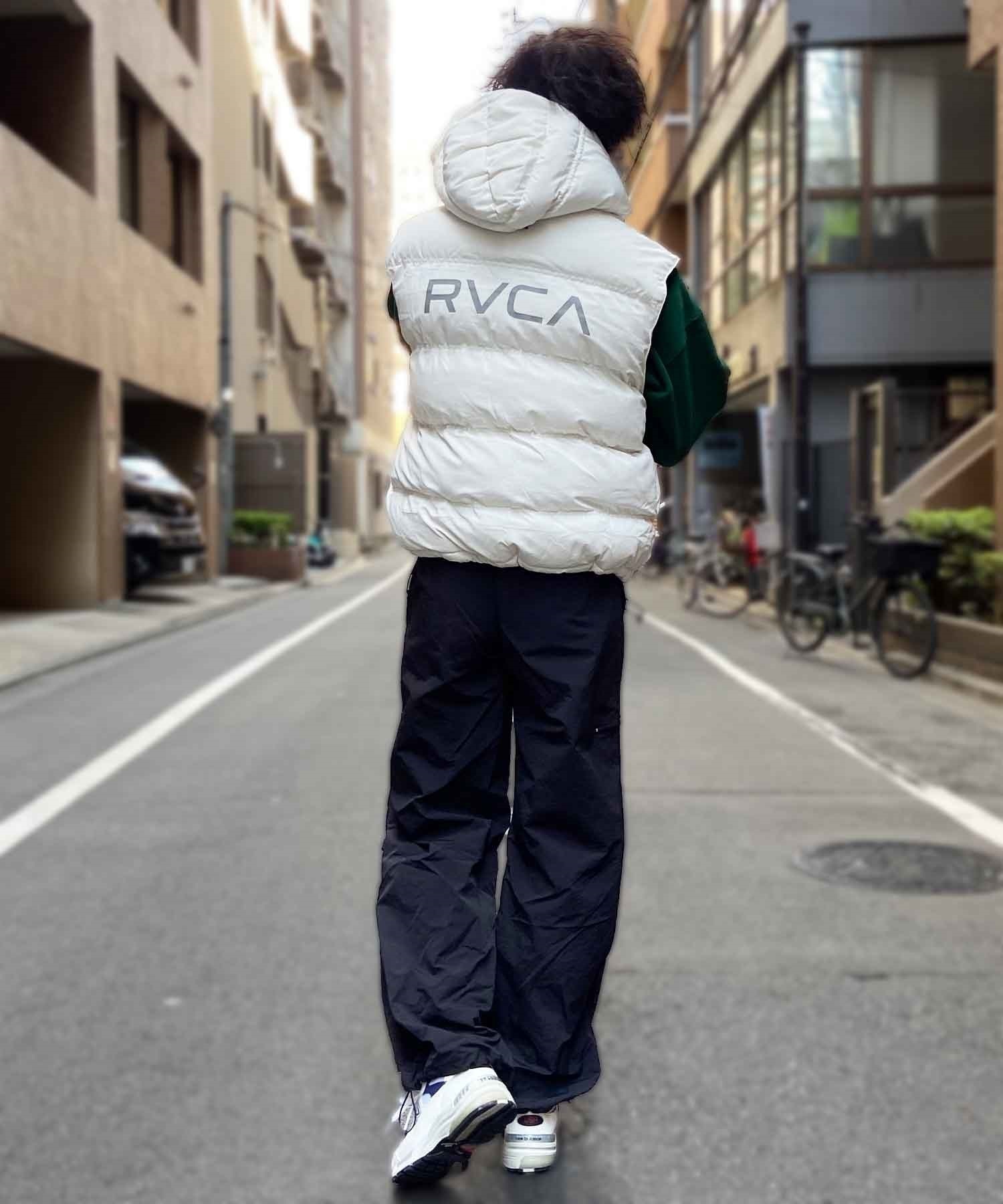 RVCA/ルーカ メンズ 中綿ベスト バックロゴ ２WAY BD042-789(BLK-S)