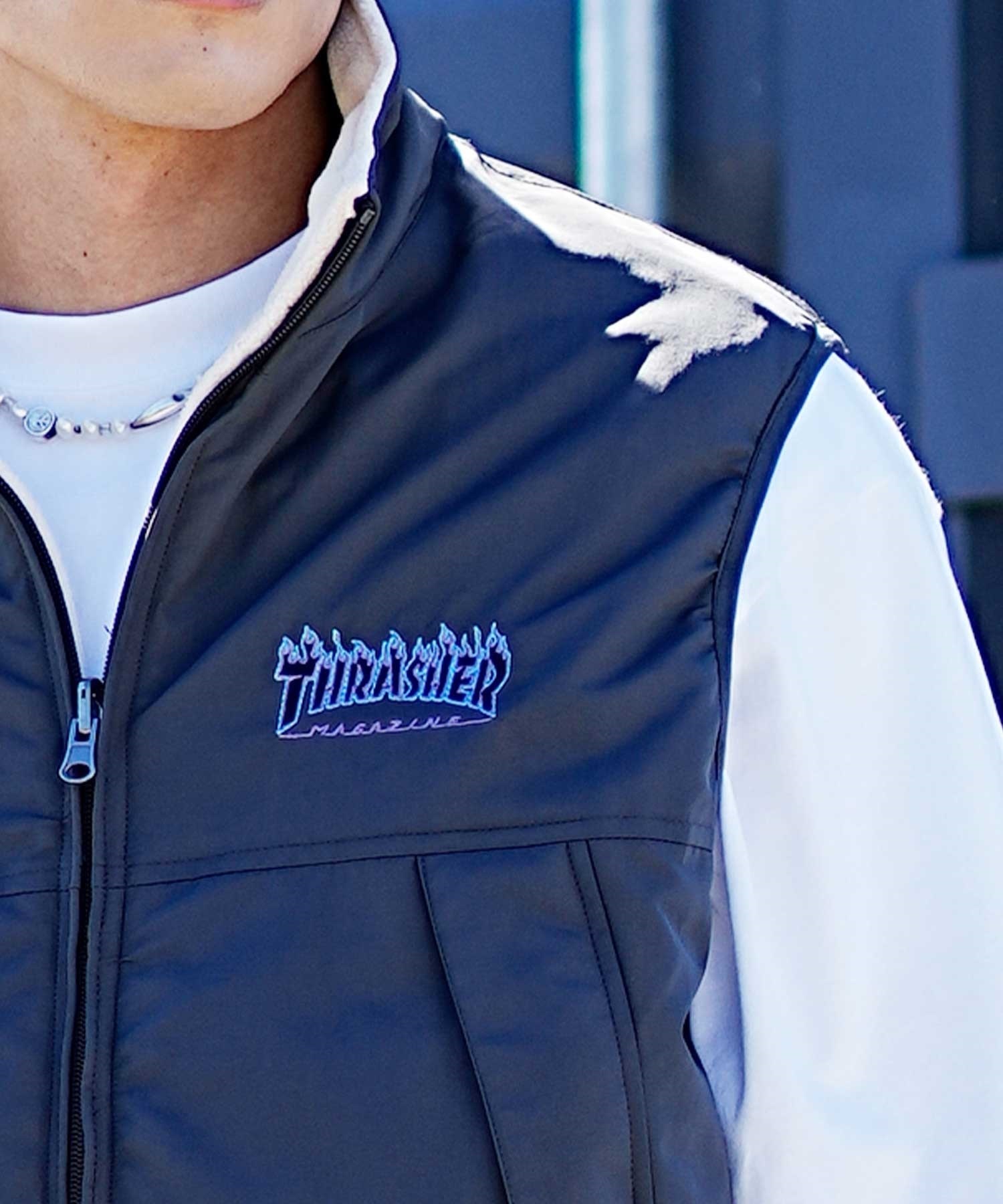 楽天市場】THRASHER/スラッシャー メンズ リバーシブル ベスト