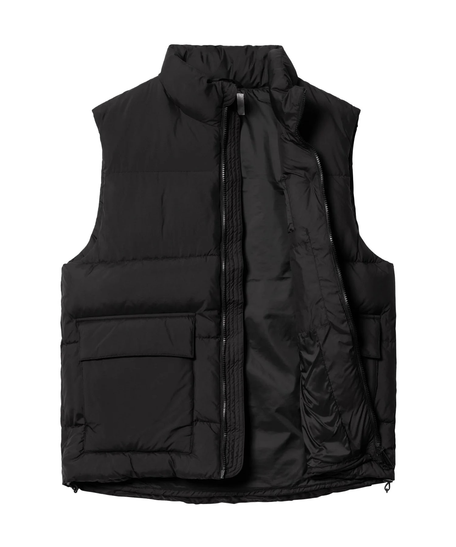 Carhartt WIP/カーハートダブリューアイピー SPRINGFIELD VEST メンズ 中綿ベスト レギュラーフィット I032265(BLACK-S)