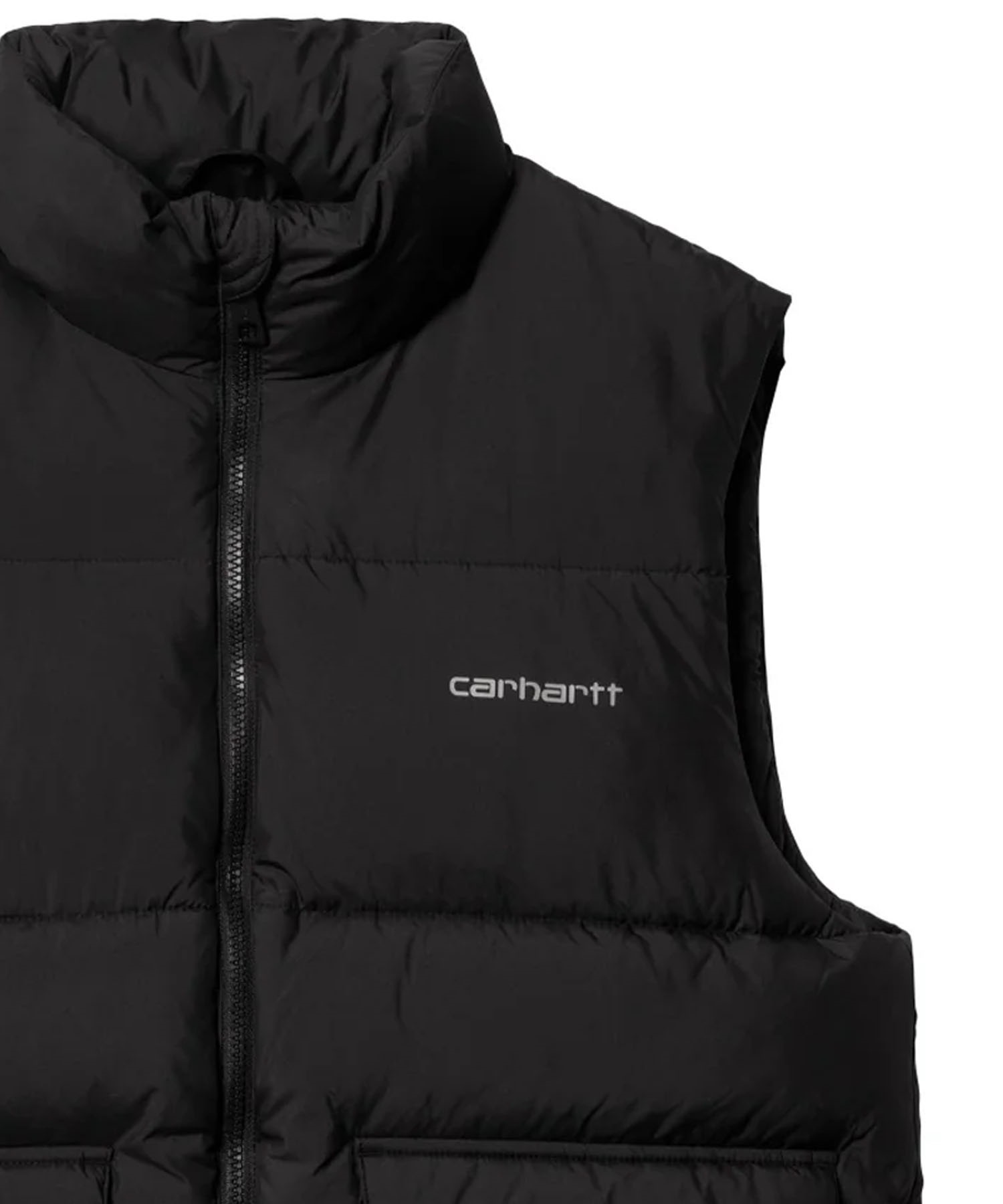 Carhartt WIP/カーハートダブリューアイピー SPRINGFIELD VEST メンズ 中綿ベスト レギュラーフィット I032265(BLACK-S)