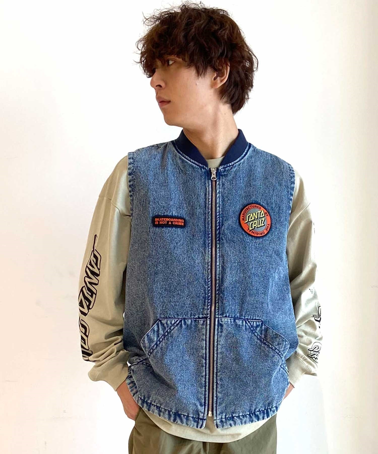 【マトメガイ対象】SANTACRUZ/サンタクルーズ Mfg Dot Work Vest ムラサキスポーツ限定 502241201(CWD-M)