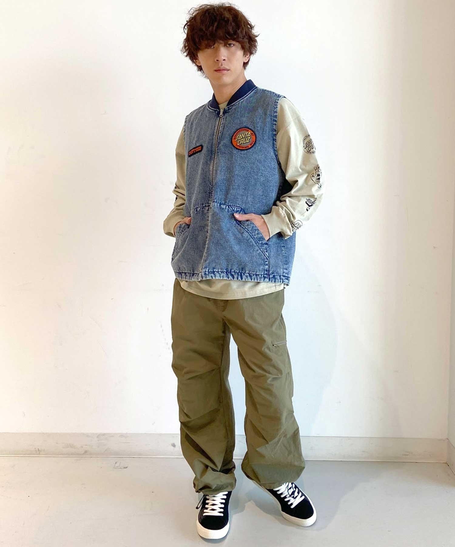 【マトメガイ対象】SANTACRUZ/サンタクルーズ Mfg Dot Work Vest ムラサキスポーツ限定 502241201(CWD-M)