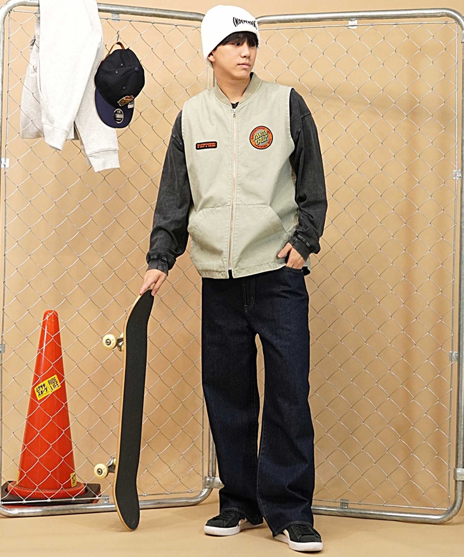 【マトメガイ対象】SANTACRUZ/サンタクルーズ Mfg Dot Work Vest ムラサキスポーツ限定 502241201(L.BIG-M)