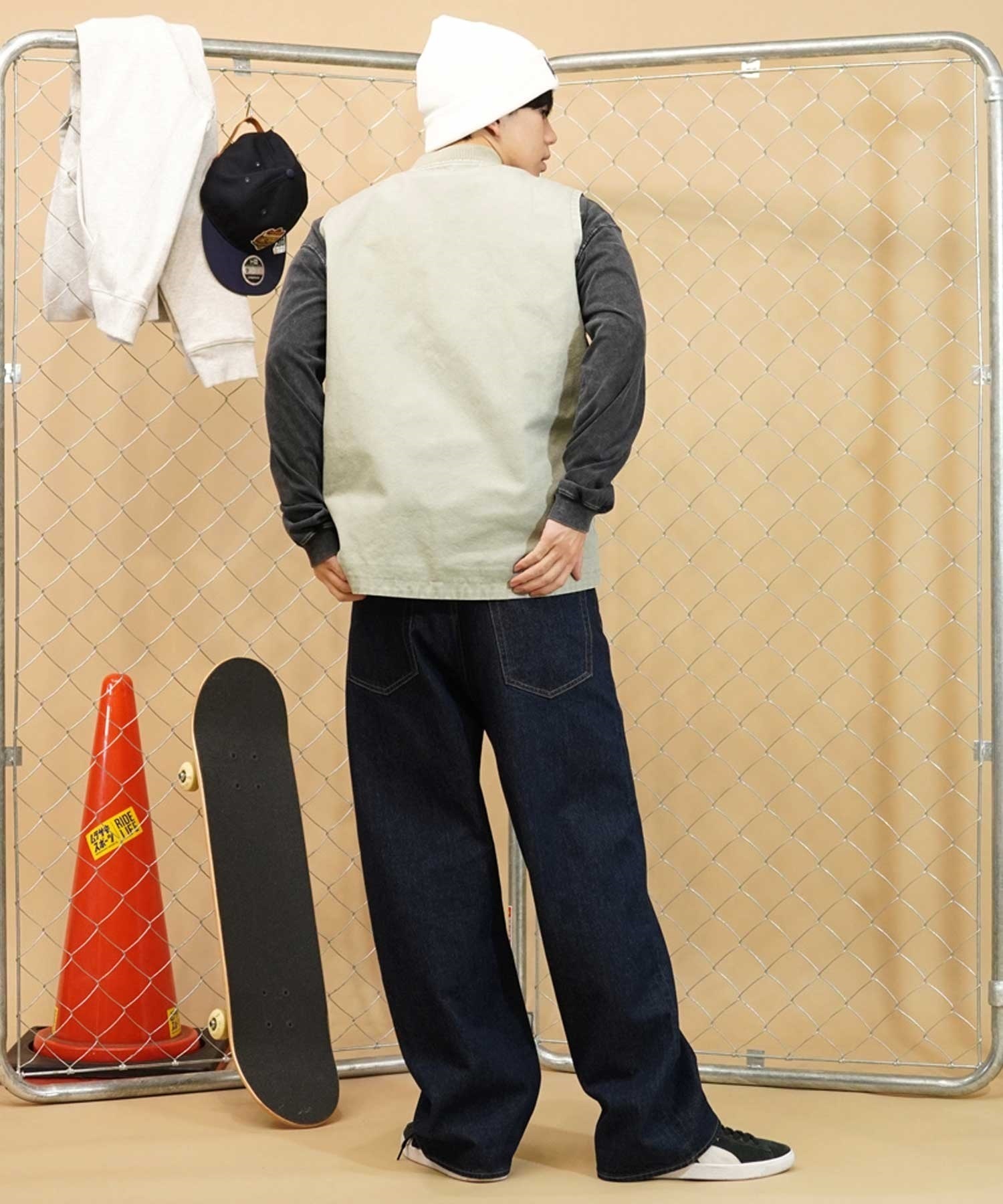 【ムラサキスポーツ限定】 SANTACRUZ/サンタクルーズ Mfg Dot Work Vest ムラサキスポーツ限定 502241201(BLACK-M)