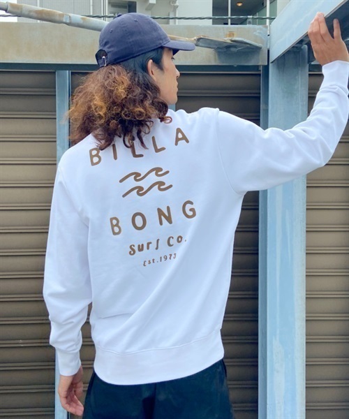 【クーポン対象】BILLABONG/ビラボン トレーナー クルーネック プルオーバー スウェット ロゴ 裏毛 BD012-008(BGR-M)