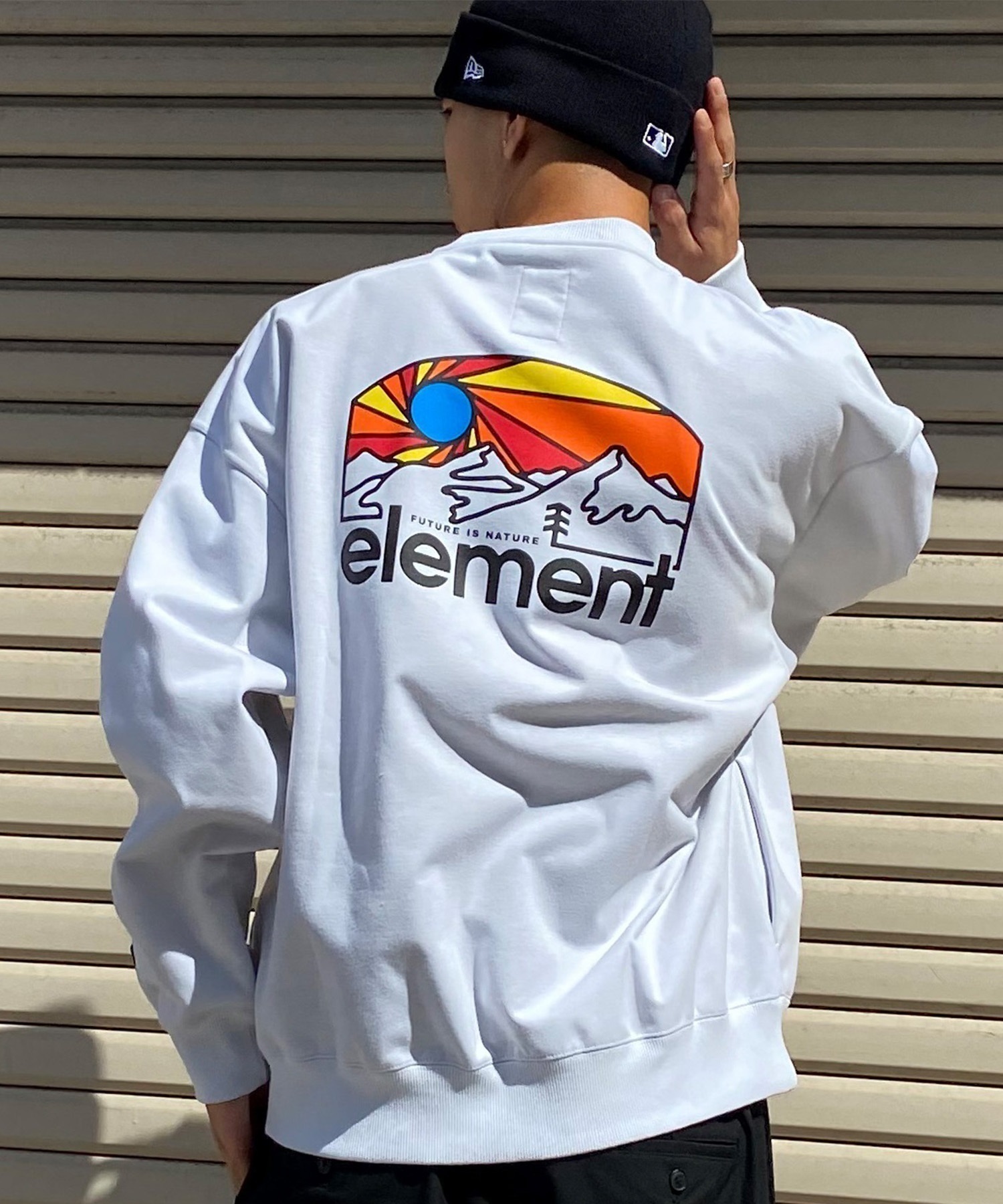 ELEMENT/エレメント SUNSET CREW WR メンズ トレーナー クルーネック