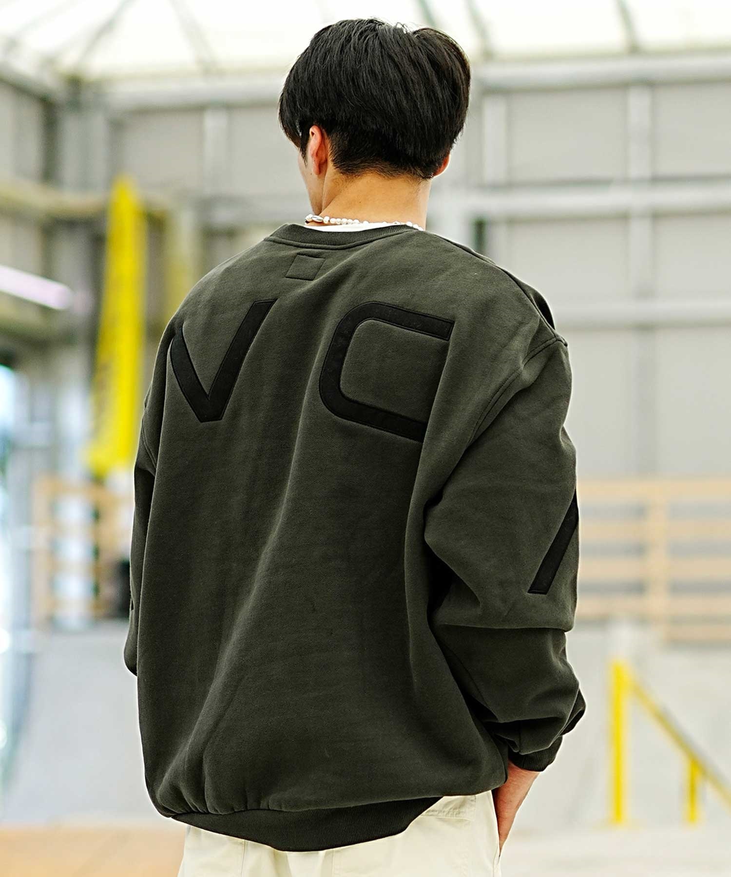 RVCA/ルーカ FAKE RVCA CR メンズ トレーナー クルーネック